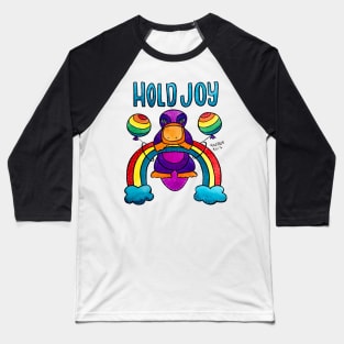 Hold Joy - Animals of Inspiration Platypus Illustration Baseball T-Shirt